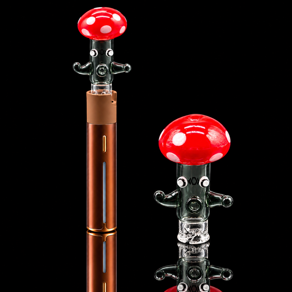 Kickback Glass - Dancing Mushroom Puffco Pivot Glass Mouthpiece