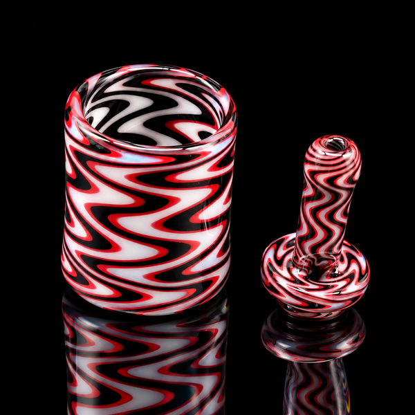 Smiley Glass - UV Linework Puffco Proxy Core Mouthpiece & Cup set