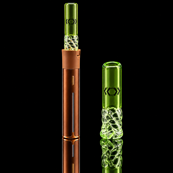 Kickback Glass - Color Straw Puffco Pivot Glass Mouthpiece