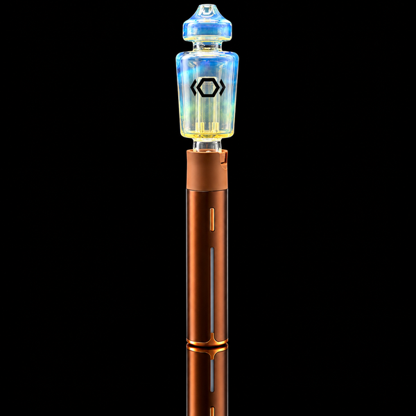 Kickback Glass - Iridescent Puffco Pivot Glass Bubbler Mouthpiece