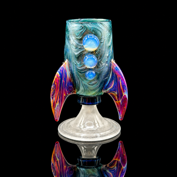 Eternal Flameworks - Rocket Takeoff Puffco Proxy Core Cup and Mouthpiece Set