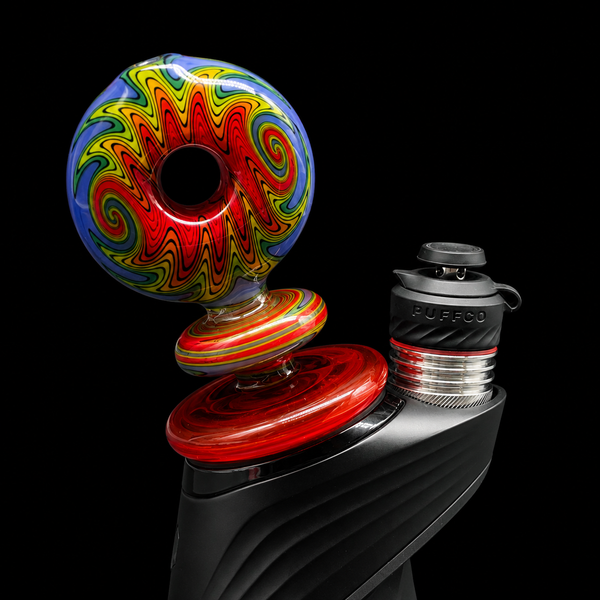 Smiley Glass - Wigwag Donut Dry Puffco Peak Glass Attachment