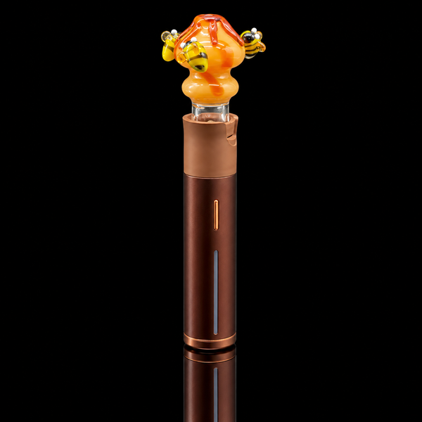 Kickback Glass - Honeybee Puffco Pivot Glass Mouthpiece