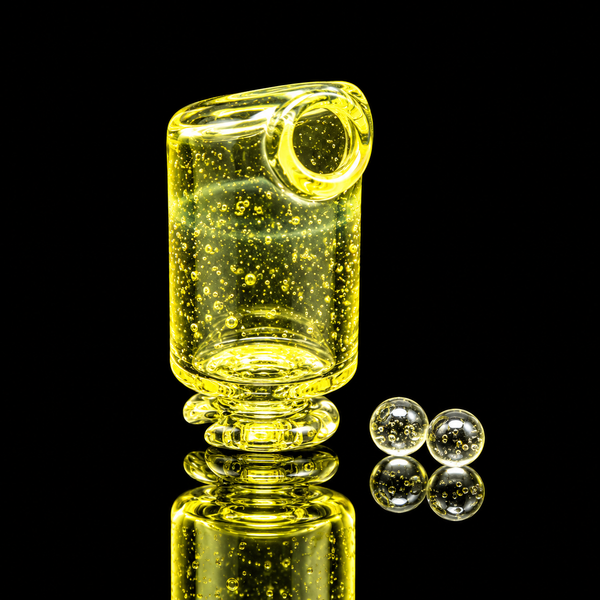 Kizmit Glass - Color Puffco Pivot Glass Mouthpiece - 20 Colors