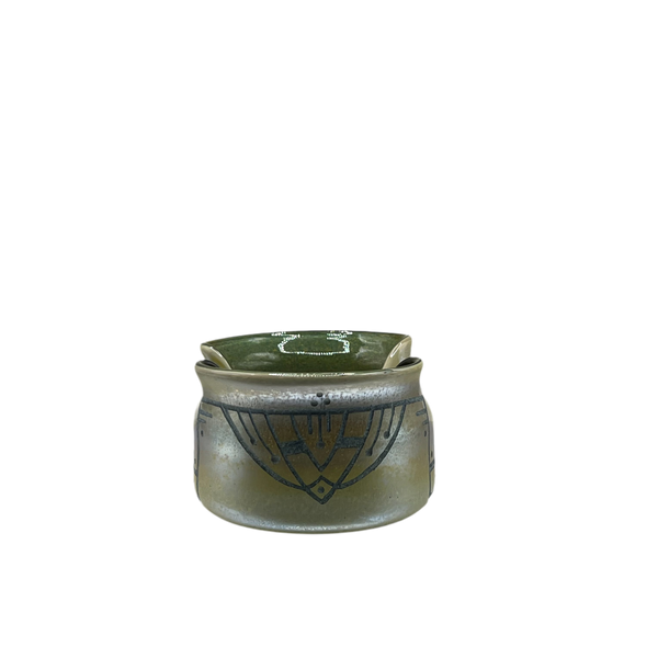 CORKI'S PORTAL (D. CALCIFIED) (Carved) Ash Tray (Blue Carmel)