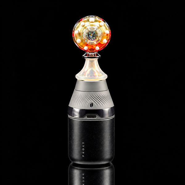 Eternal Flameworks - UV Spaceship Beam Puffco Proxy Core Glass Mouthpiece