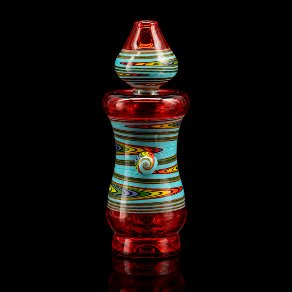 Smiley Glass – Rainbow Reef Puffco Peak Pro Glass Attachment