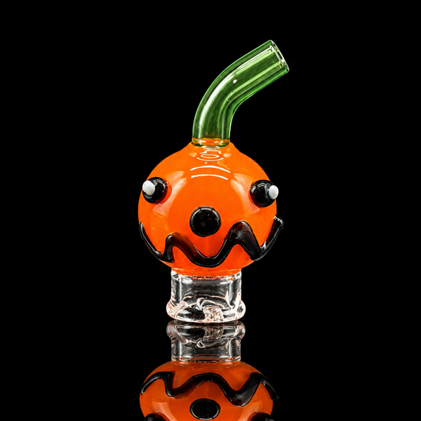 Kickback Glass - Angry Pumpkin Puffco Pivot Glass Mouthpiece