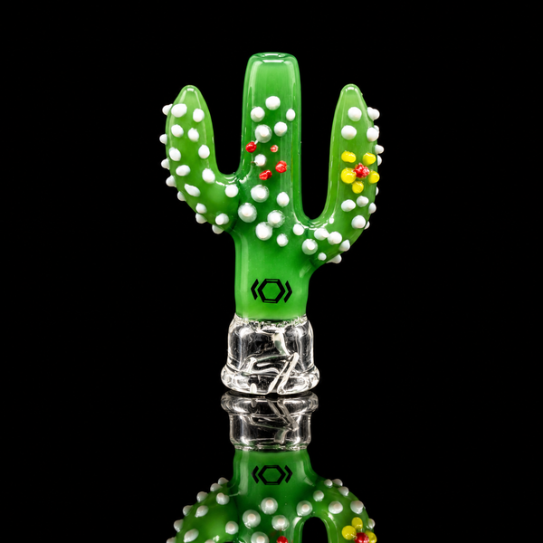 Kickback Glass – Desert Cactus Puffco Pivot Glass Mouthpiece