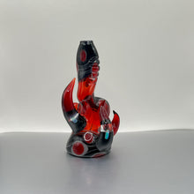  Glasshole - Flower Bubbler (Red Crayon, Grey, & Black) (2024)