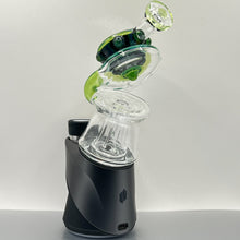  Ery Glass  - (PuffCo) Lean Back (Recycler) Top Glass (Green Money & Sea Slyme) (2024)