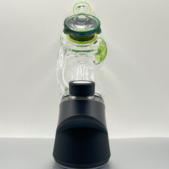 Ery Glass  - (PuffCo) Lean Back (Recycler) Top Glass (Green Money & Sea Slyme) (2024)