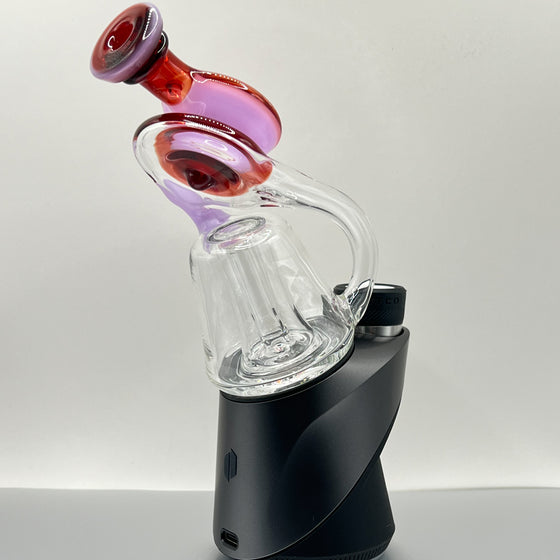 Ery Glass  - (PuffCo) Lean Back (Recycler) Top Glass (Pink Slyme & Ruby Slippers) (2024)