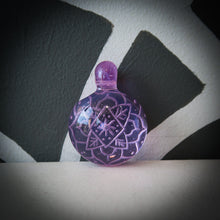  D. Calcified Hand Carved Pendant - Purple