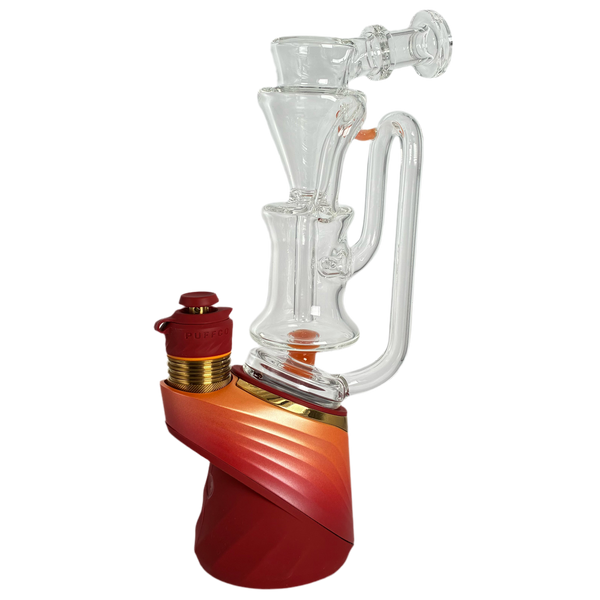 JWoerz - (PuffCo) - [Clear W/ Colored Accent Recycler (2025) & PuffCo Pro [3DXL] Day Break {Bundle}