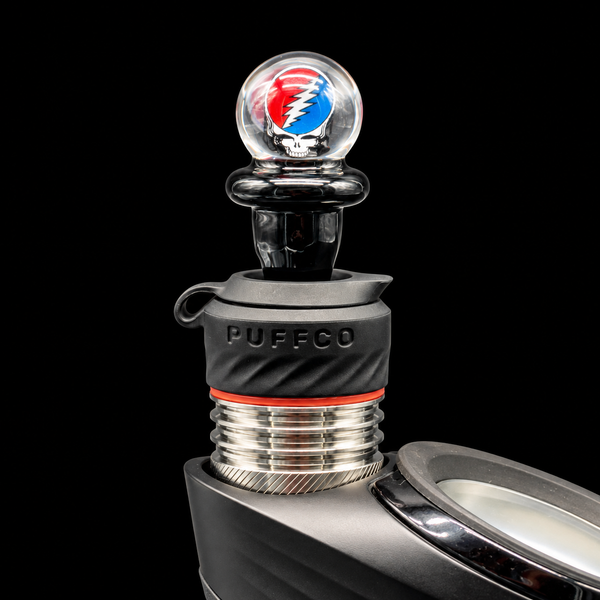 Glass Art By Shaggy - Grateful Dead Milli Puffco Peak Pro 3DXL Joystick Cap