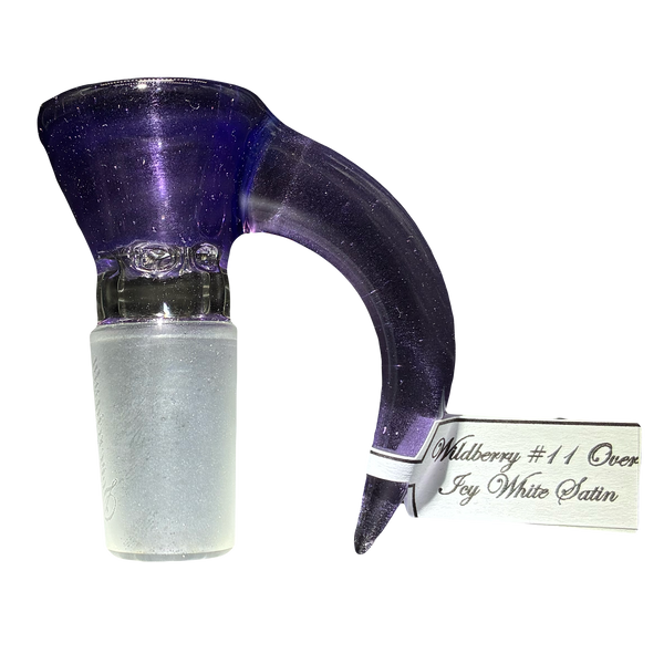 Sovereignty Glass - (Slide) [Full Accent] Wildberry #11 over Fog White Satin