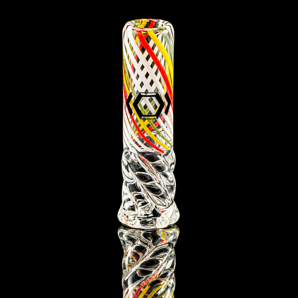 Kickback Glass - Color Straw Puffco Pivot Glass Mouthpiece