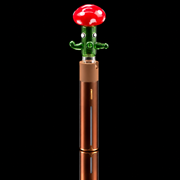 Kickback Glass - Dancing Mushroom Puffco Pivot Glass Mouthpiece
