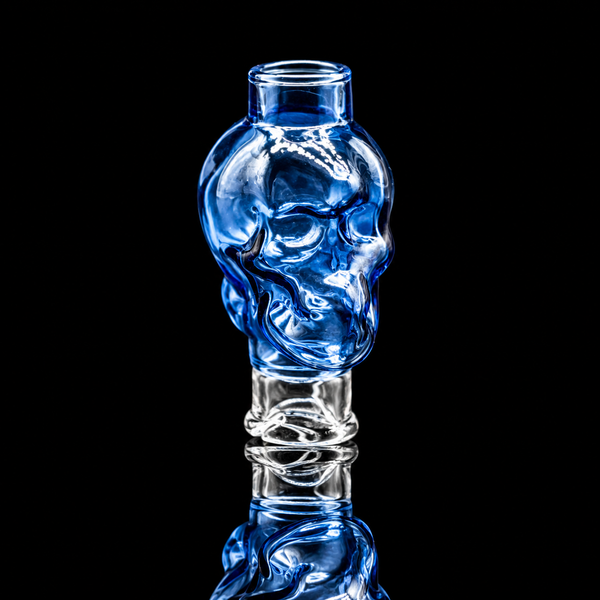 Kickback Glass - Skull Puffco Pivot Glass Mouthpiece