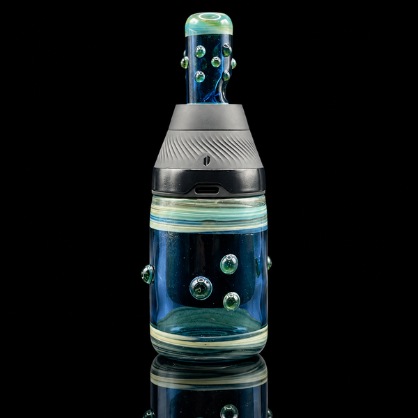 Biohazcreations - Full Color Bubbled Puffco Proxy Core Glass Cup & Mouthpiece Set