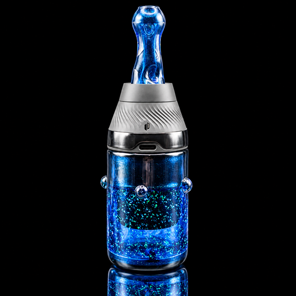 Biohazcreations - Crushed Opal Puffco Proxy Core Glass Cup & Mouthpiece Set