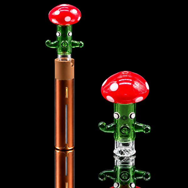 Kickback Glass - Dancing Mushroom Puffco Pivot Glass Mouthpiece