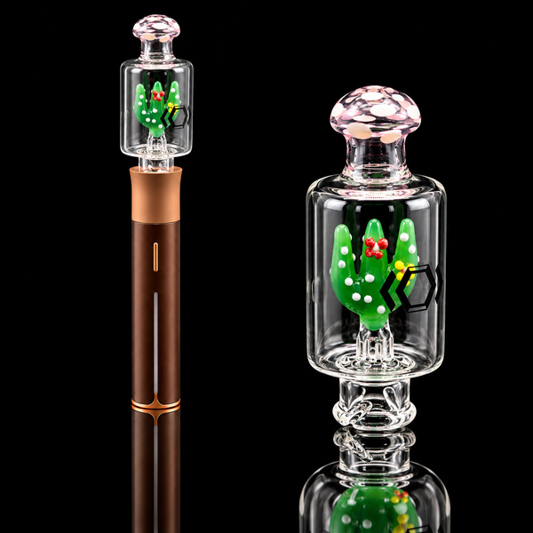Kickback Glass - Cactus Bubbler Puffco Pivot Glass Bubbler Mouthpiece