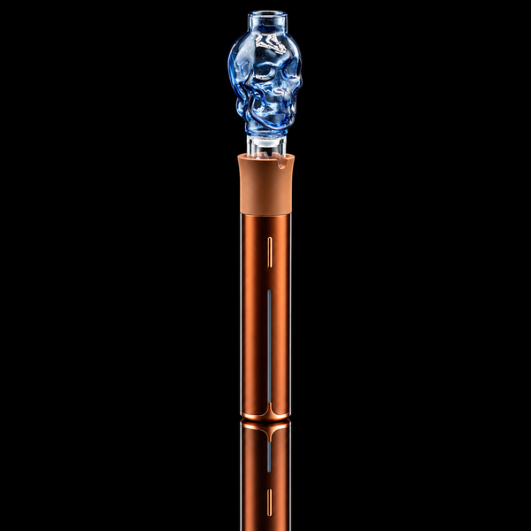 Kickback Glass - Skull Puffco Pivot Glass Mouthpiece
