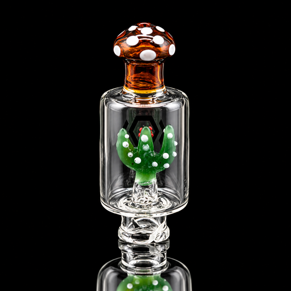 Kickback Glass - Cactus Bubbler Puffco Pivot Glass Bubbler Mouthpiece