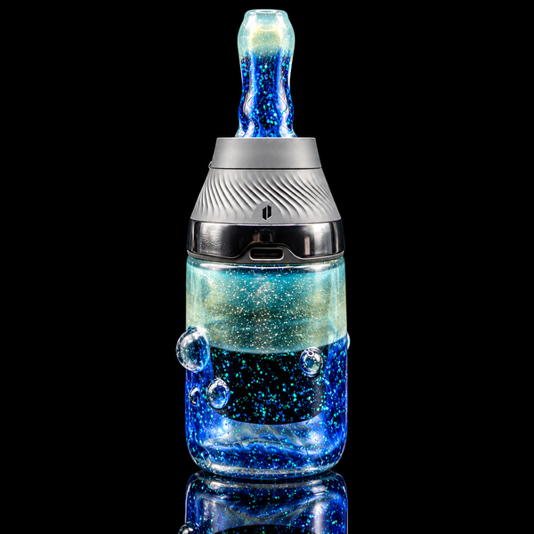 Biohazcreations - Crushed Opal Puffco Proxy Core Glass Cup & Mouthpiece Set