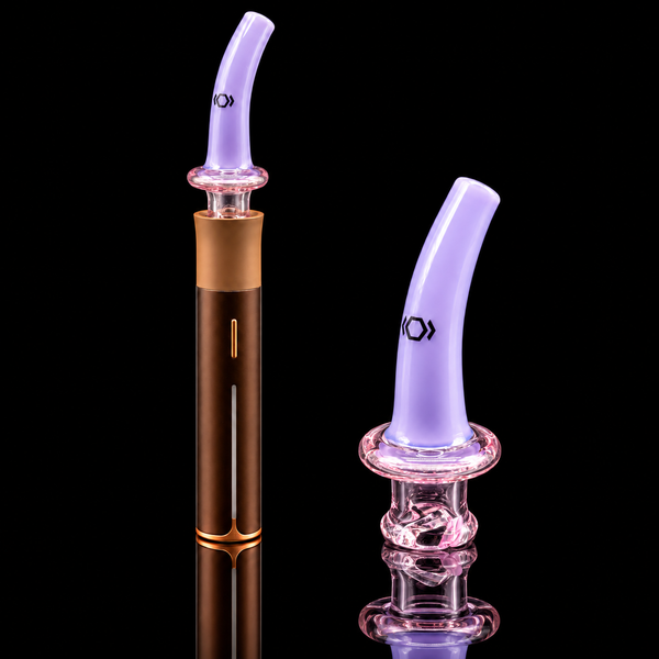 Kickback Glass - Side Straw Puffco Pivot Glass Mouthpiece