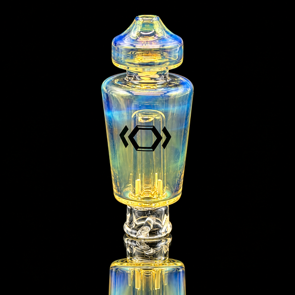 Kickback Glass - Iridescent Puffco Pivot Glass Bubbler Mouthpiece