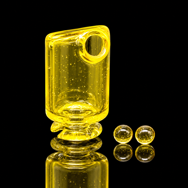 Kizmit Glass - Color Puffco Pivot Glass Mouthpiece - 20 Colors