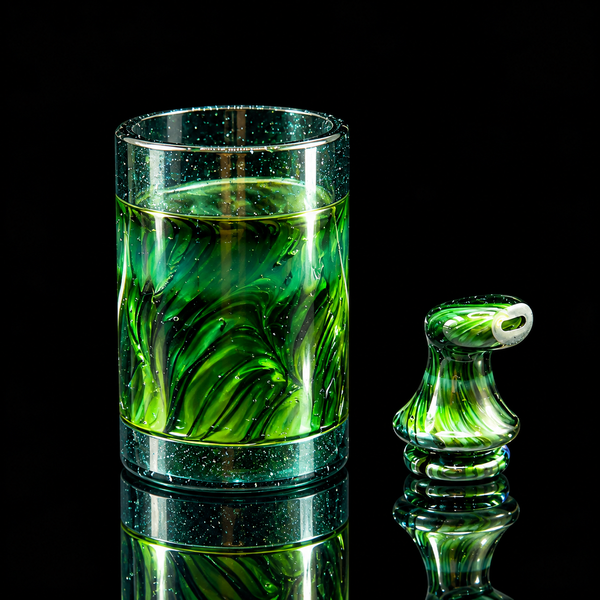 Eternal Flameworks - Flaming Electrum Puffco Proxy Core Cup & Mouthpiece Set