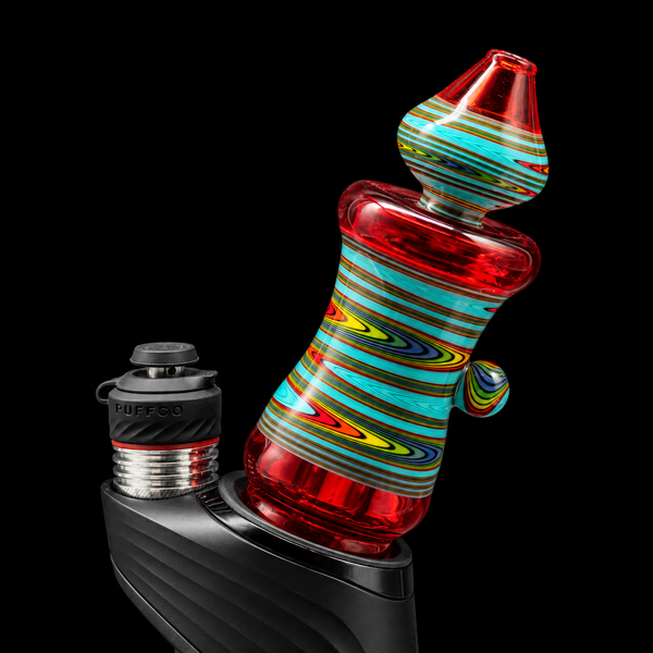 Smiley Glass – Rainbow Reef Puffco Peak Pro Glass Attachment