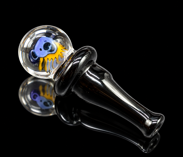 Glass Art By Shaggy - Grateful Dead Milli Puffco Peak Pro 3DXL Joystick Cap
