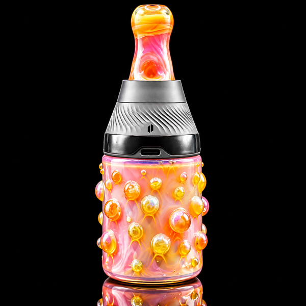 Biohazcreations - Full Color Bubbled Puffco Proxy Core Glass Cup & Mouthpiece Set