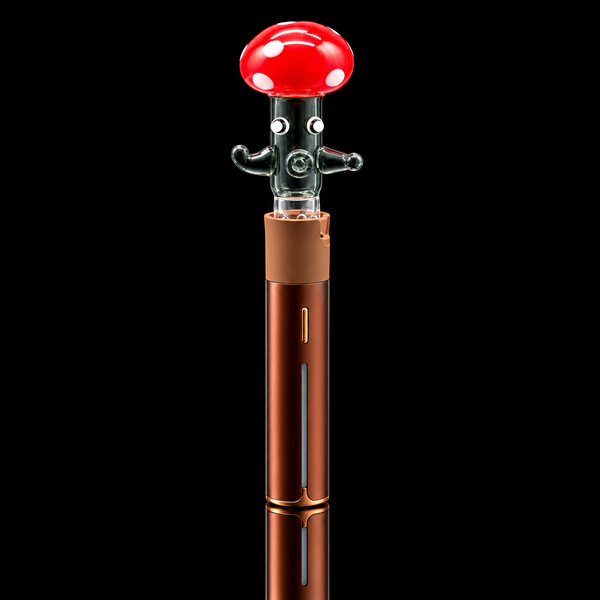 Kickback Glass - Dancing Mushroom Puffco Pivot Glass Mouthpiece