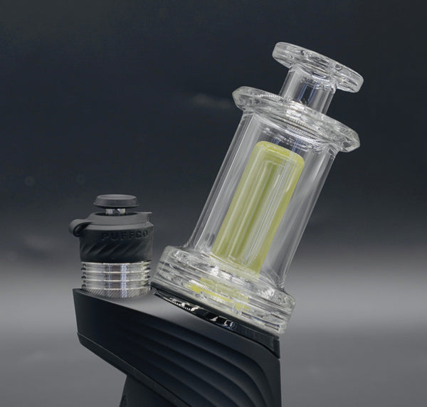 Jwoerz Glass - Color Accented Mini Tube Puffco Peak Glass Attachment