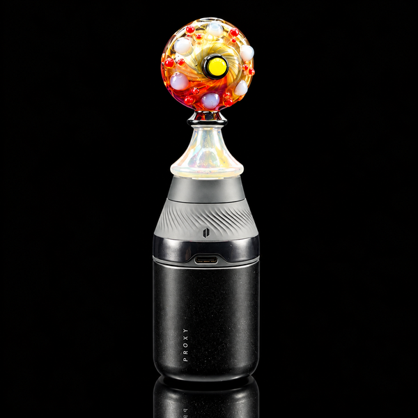 Eternal Flameworks - UV Spaceship Beam Puffco Proxy Core Glass Mouthpiece