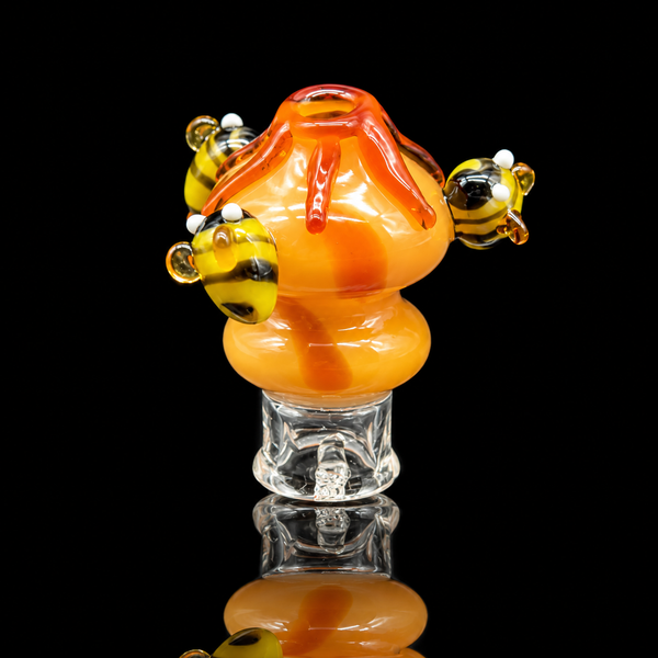 Kickback Glass - Honeybee Puffco Pivot Glass Mouthpiece
