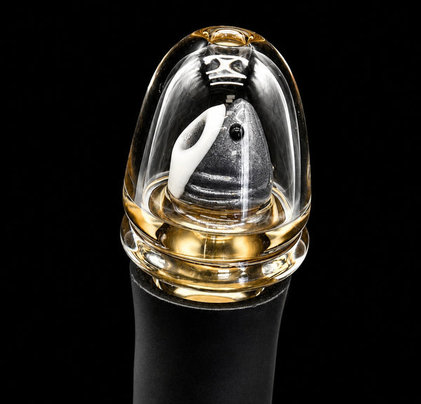 Sweers Glass - Electrum Astro Shark Puffco Pivot Glass Mouthpiece