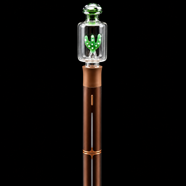 Kickback Glass - Cactus Bubbler Puffco Pivot Glass Bubbler Mouthpiece