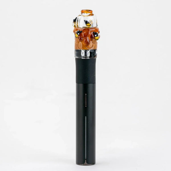Empire Glassworks - "Save The Bees" Puffco Pivot Glass Mouthpiece