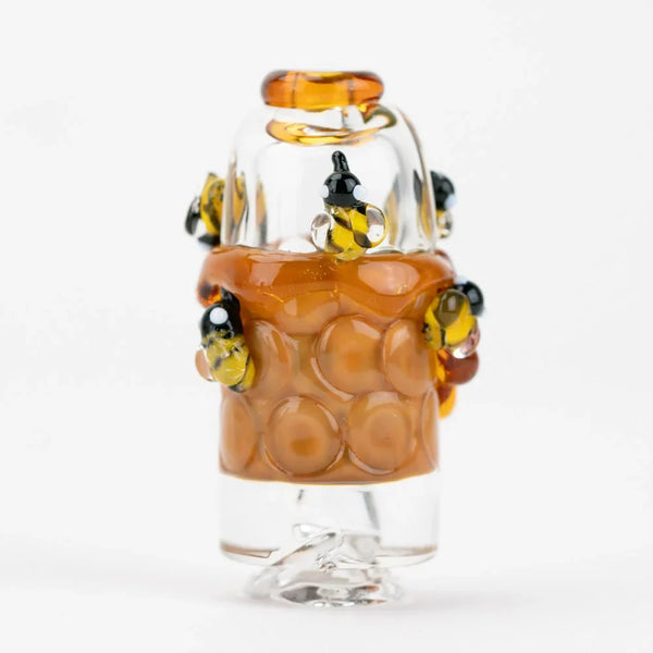Empire Glassworks - "Save The Bees" Puffco Pivot Glass Mouthpiece