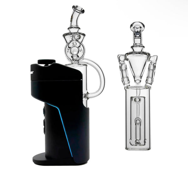 Calibear Dual Donut Recycler Glass Attachment for Dr. Dabber Switch GO