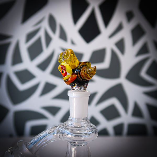 Salt Glass Slide (2023) 14mm - Firefade / Jet Black / Terps (CFL)