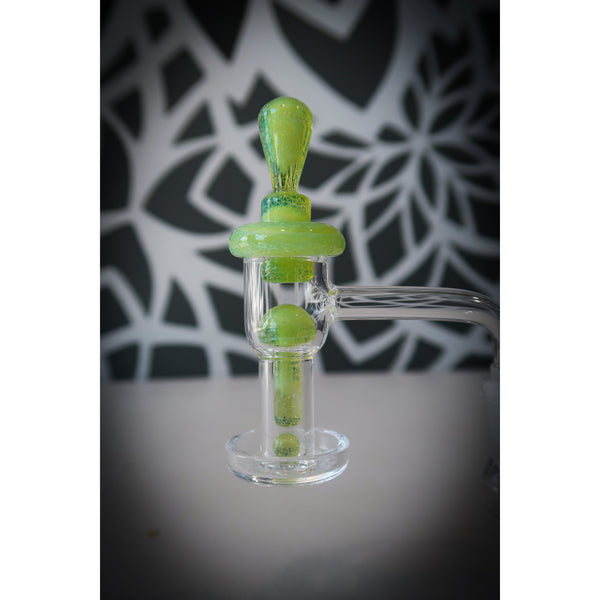 Hot Pizza Glass Slurper Set - Sunset Slyme with Emerald Dichro