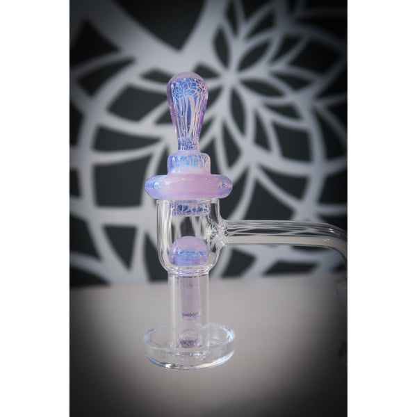 Hot Pizza Glass Slurper Set - Cropal Rose Quartz Over Ghost